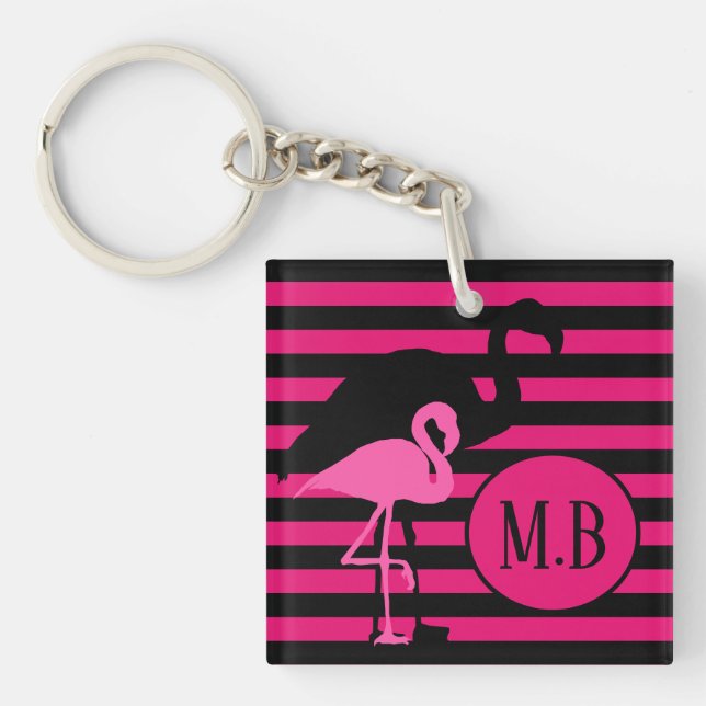 Coola Flamingo Black and Rosa Rand Monogram (Framsidan)