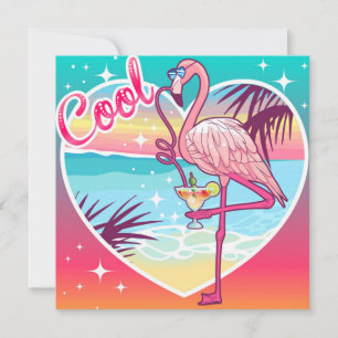 Coola Flamingo Julkort