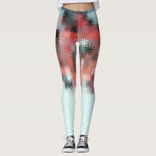 Coola Flera Färg Mönster Leggings