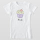 Coola Flickans Doodle Cupkaka Muffin med Namn Tee Shirt (Laydown)