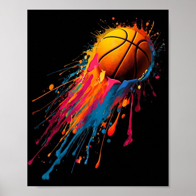 Coola Födelsedag Färgämne Dye Färg Paint Stänk Poster (Framsidan)