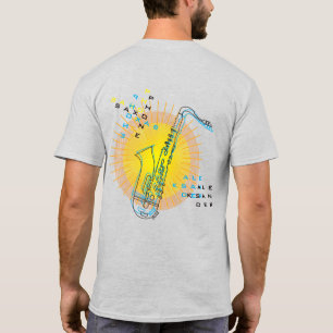 Coola för belysning av saxofonbilder - modern kons t shirt