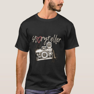 Coola för bildotografi för storyteller-kamera t shirt
