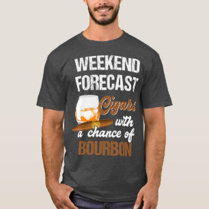 Coola för cigarrer och Bourbon Älskare-gåva fö T Shirt