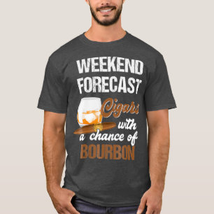 Coola för cigarrer och Bourbon Älskare-gåva fö T Shirt