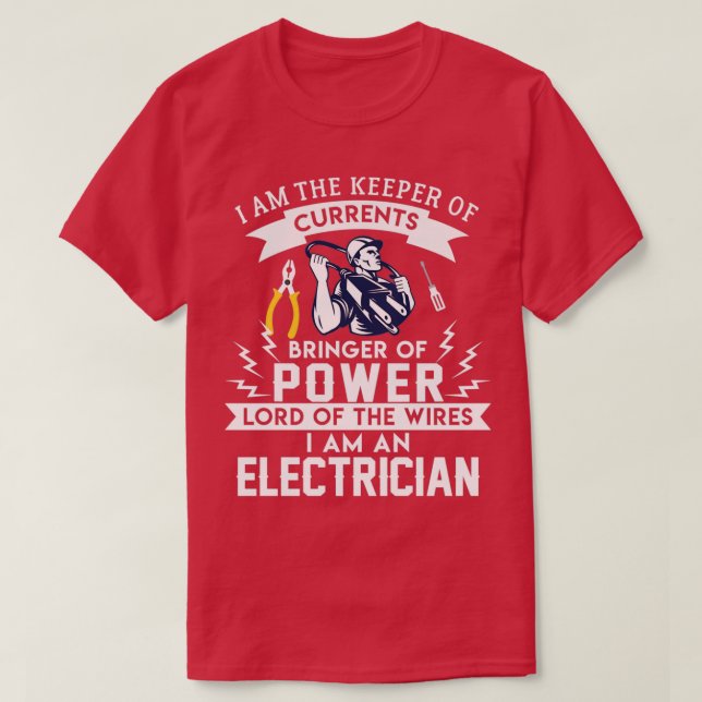 Coola för elektriker t shirt (Design framsida)