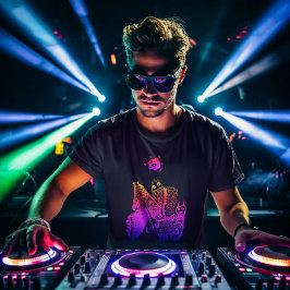 Coola för färgstark Abstrakt T Shirt