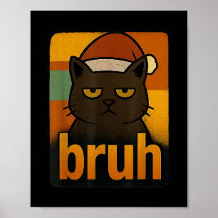 Coola för finstilsalett Bruh Meme Poster