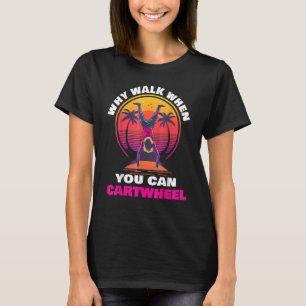 Coola för flickkvinnor med hjälp av magnetgymnasti t shirt