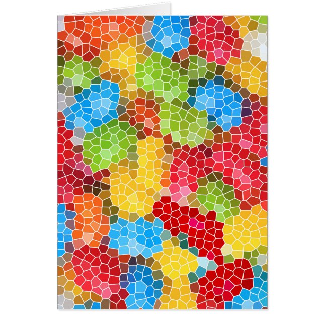 Coola för Funky i kortfattad Färgad Hälsningskort (Framsidan)