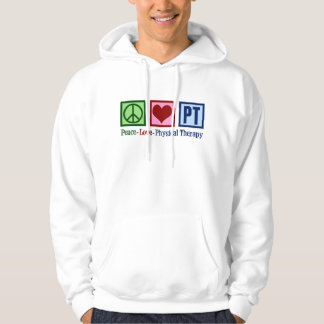 Coola för fysisk i Kärlek, fred, PT Hoodie