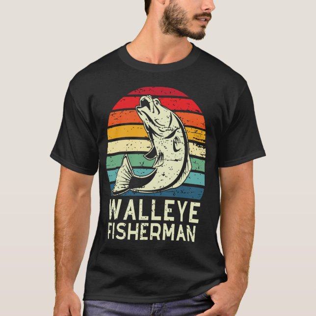 coola för glasögonfiske (walleye-fiskets utformnin t shirt (Framsida)