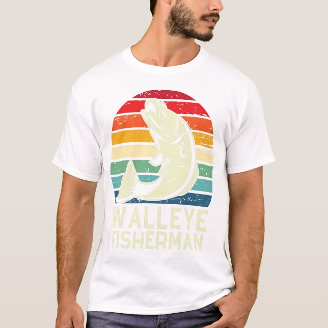 coola för glasögonfiske (walleye-fiskets utformnin t shirt (Framsida)