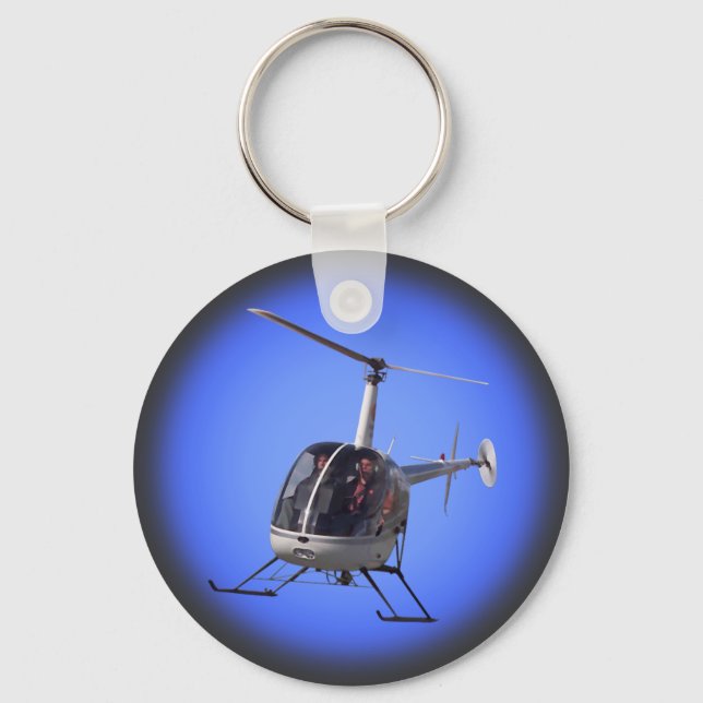 Coola för helikopterhelikopterflyg (Helicopter Nyc Nyckelring (Framsida)