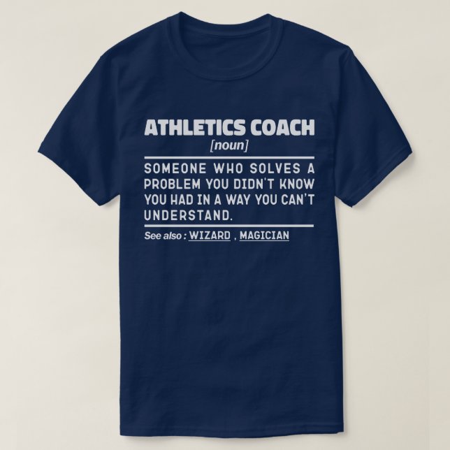 Coola för idrottstränare för idrottstränare för ic t shirt (Design framsida)