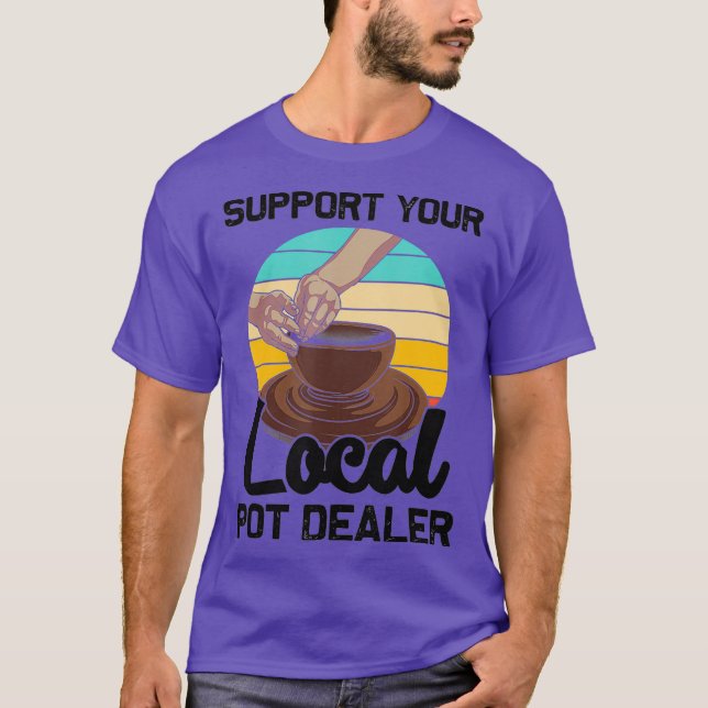 Coola för konstnärer för potterier t shirt (Framsida)