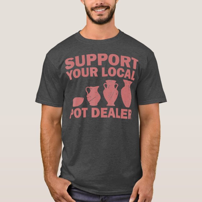 Coola för konstnärer för potterier t shirt (Framsida)
