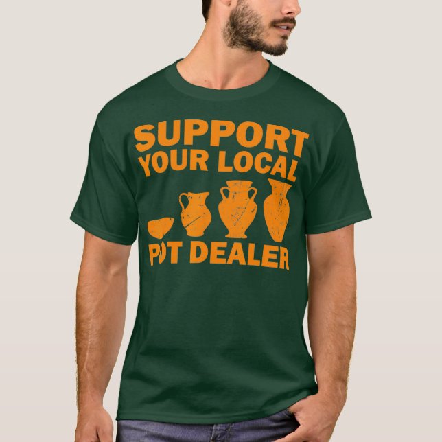 Coola för konstnärer för potterier t shirt (Framsida)