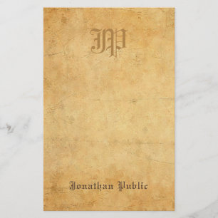 Coola för Monogram för gammal papper Look för