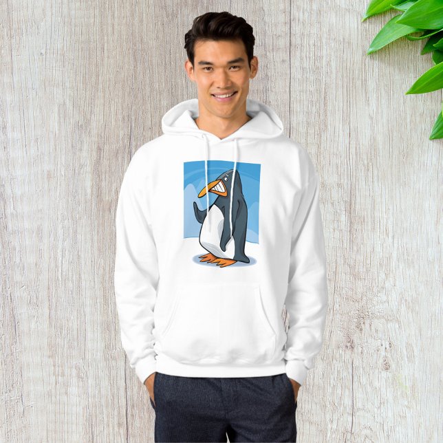 Coola för penguin-Tecknad, Arg Hoodie (Skapare uppladdad)