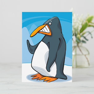 Coola för penguin-Tecknad, Arg Inbjudningar
