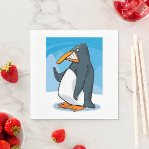 Coola för penguin-Tecknad, Arg Pappersservett