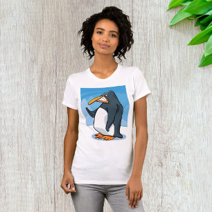 Coola för penguin-Tecknad, Arg T Shirt