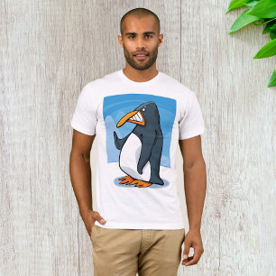Coola för penguin-Tecknad, Arg T Shirt