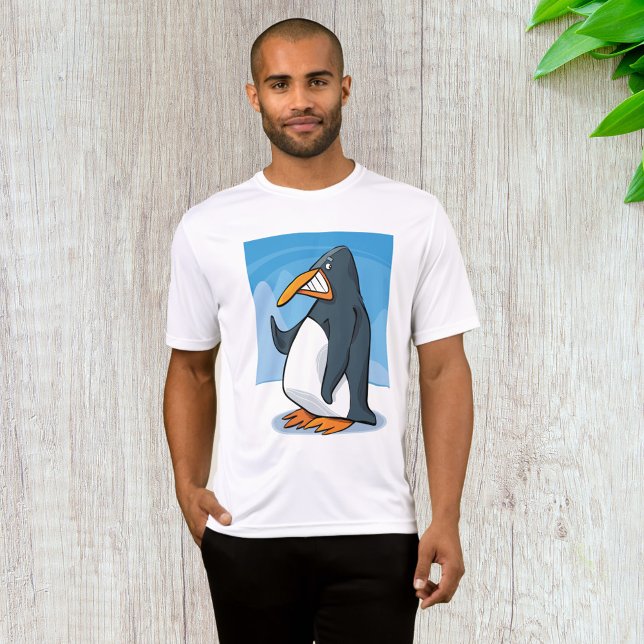 Coola för penguin-Tecknad, Arg T Shirt (Skapare uppladdad)