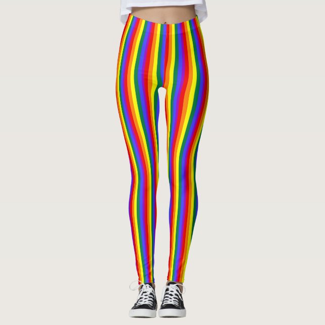 coola för pridets regnbåge,  leggings (Framsida)