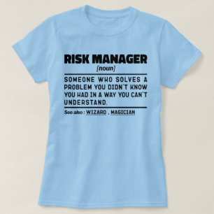 Coola för projektledning för riskhanteraren t shirt