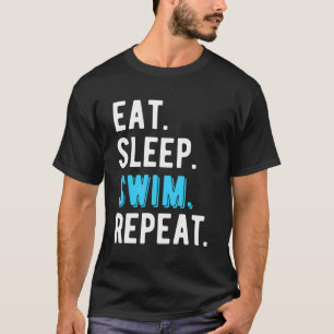 Coola för sömnsvampsimning med Simma i viloläge Fu T Shirt