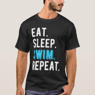 Coola för sömnsvampsimning med Simma i viloläge Fu T Shirt