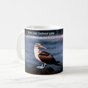 Coola för tittar blåfoting kaffemugg