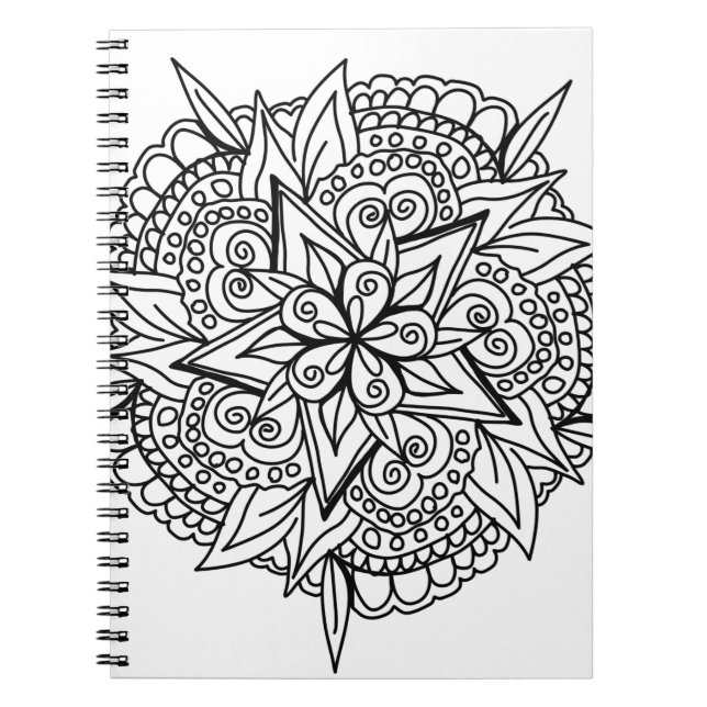 coola för utformning av teckning mandala anteckningsbok (Framsidan)