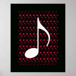 coola för vit musik poster