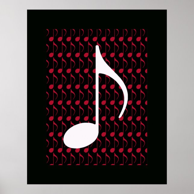 coola för vit musik poster (Framsidan)
