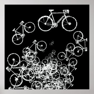 coola för vita cyklar poster