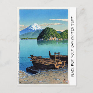 Coola, forentalt Hasui Kawase Fuji, konst av havsb Vykort