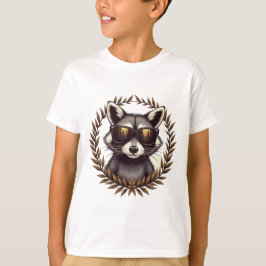 Coola Forest Raccoon i Sunglasses Artwork T Shirt