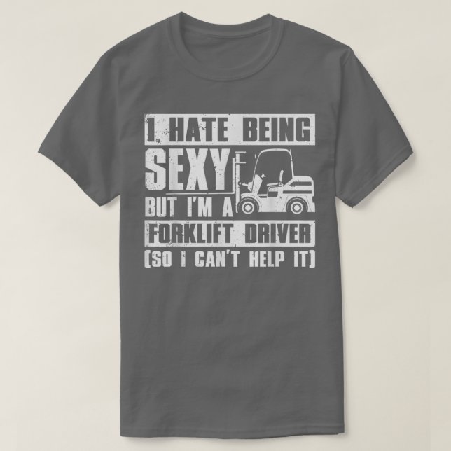 Coola Forklift Driver För manar Women Sey Forklift T Shirt (Design framsida)