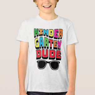 Coola förskolekilldesign Färgglada skolstämning T Shirt