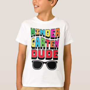 Coola förskolekilldesign Färgglada skolvibbar T Shirt