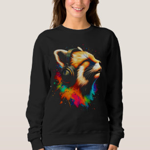 Coola Fossa Headphone Music Art Juldagen T Shirt