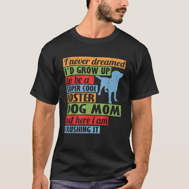 Coola Foster Hund Rädding Hund för manar kvinnor T Shirt (Framsida)