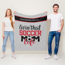 coola fotboll Mamma, lägg till namn sport Fleecefilt