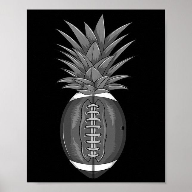 Coola Fotbolls Ananas Roliga Sparkbyxor Fläkt Atle Poster (Framsidan)