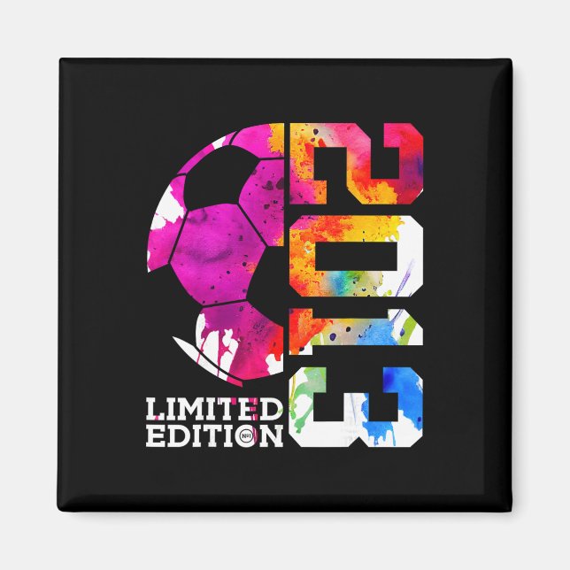 Coola fotbollsdesigner och utstyrslar 12-årsdag fl magnet (Framsidan)