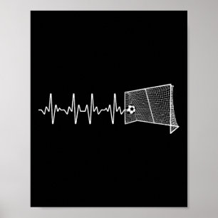 Coola fotbollskonst för män kvinnor fotbollsentusi poster