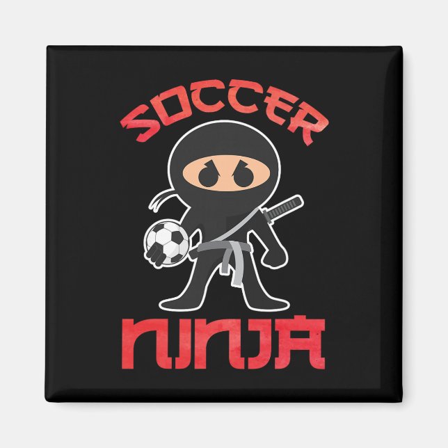 Coola fotbollskonst för män pojkar Kid fotbollsent Magnet (Framsidan)